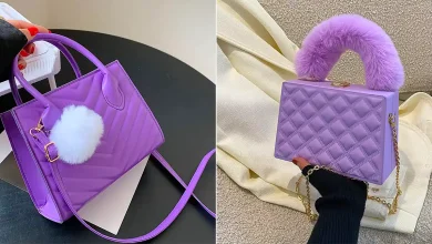 کیف بنفش دخترانه