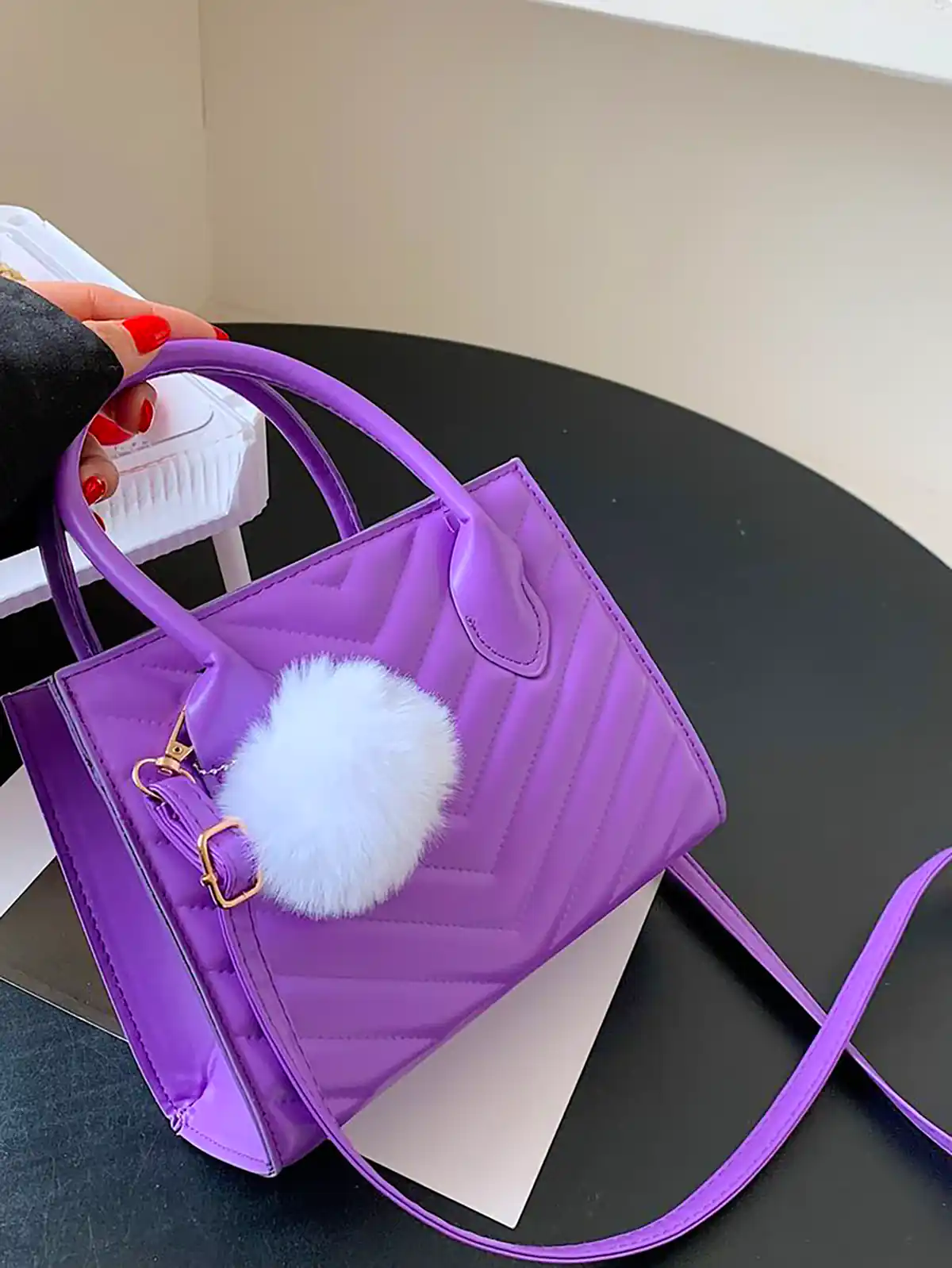 کیف بنفش دخترانه