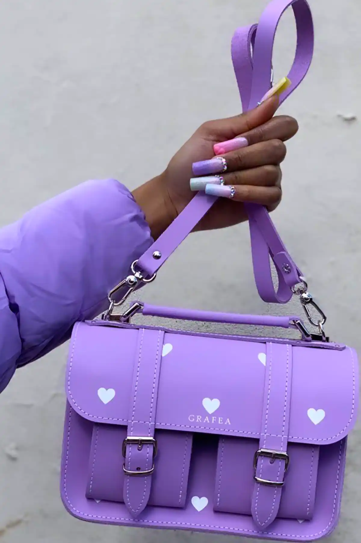 کیف بنفش دخترانه