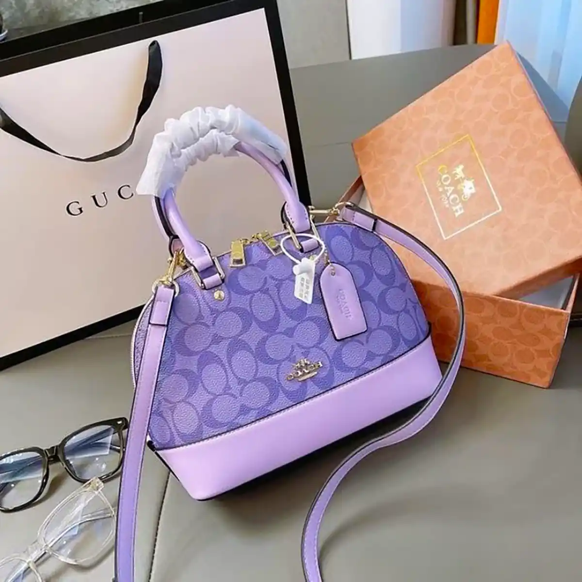 کیف بنفش دخترانه