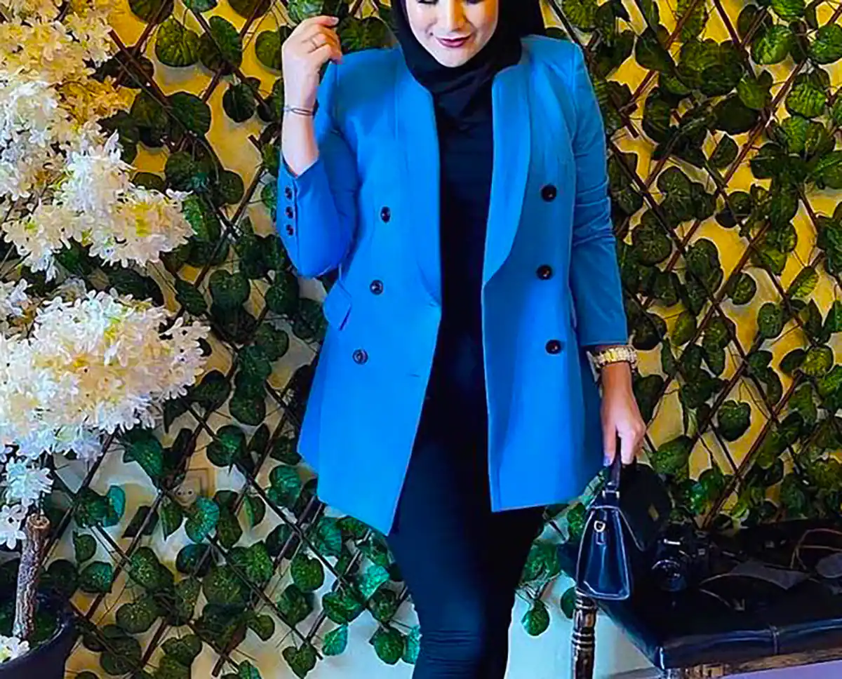 کت بلیزر آبی زنانه