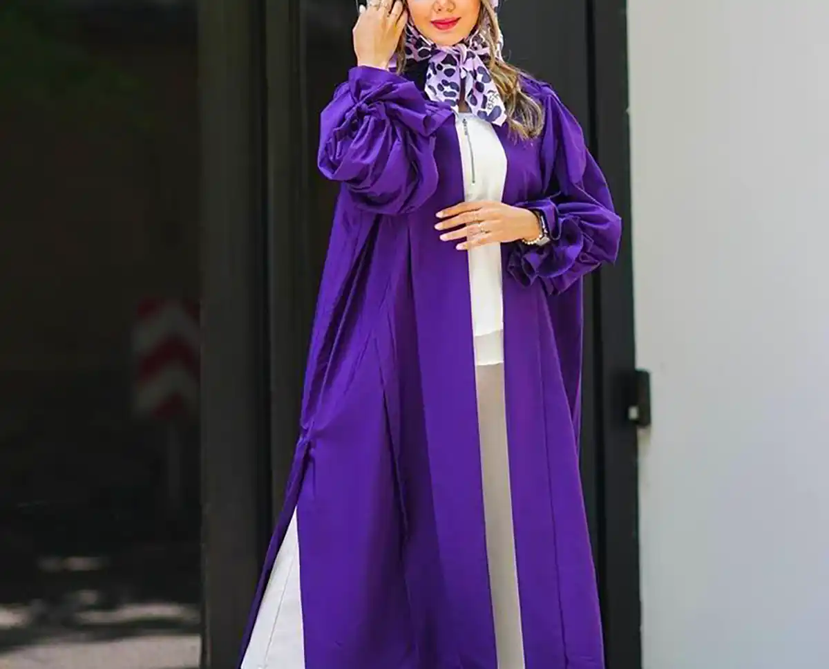 مانتو بنفش شیک