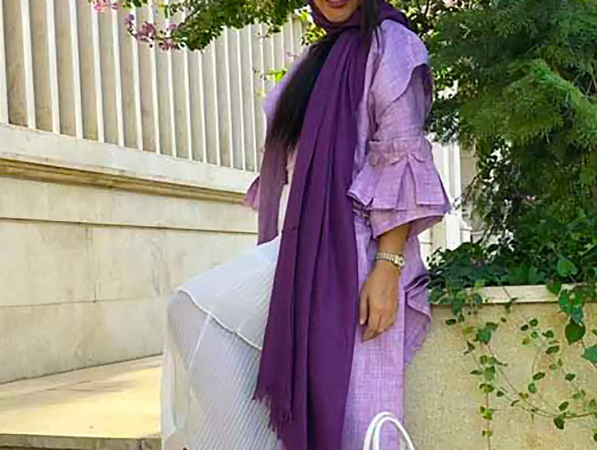 مانتو بنفش شیک