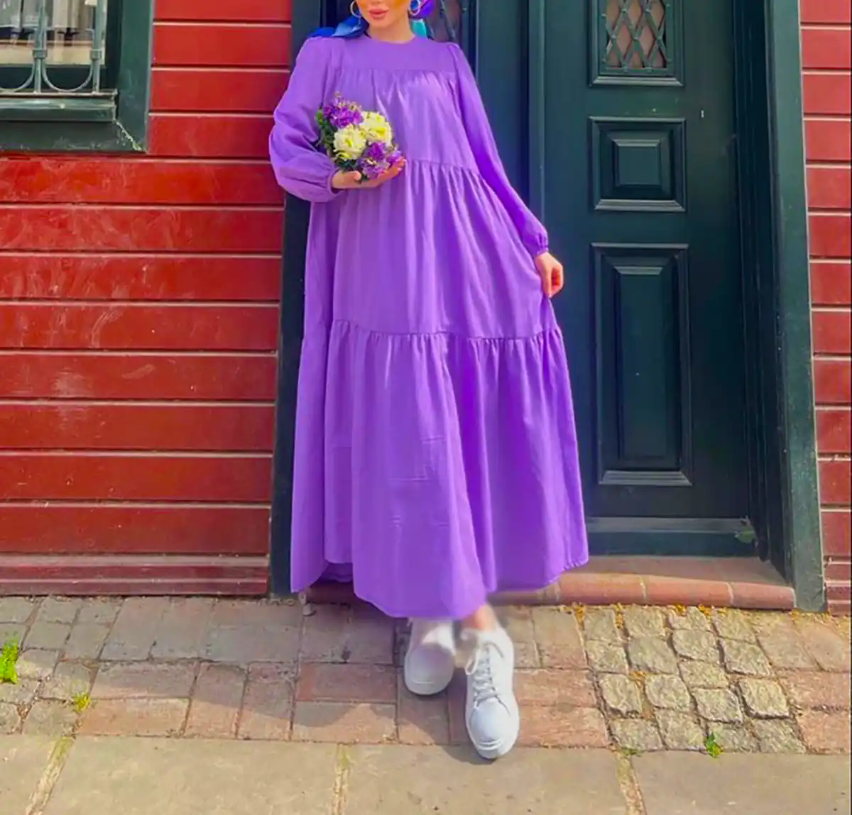 مانتو بنفش شیک