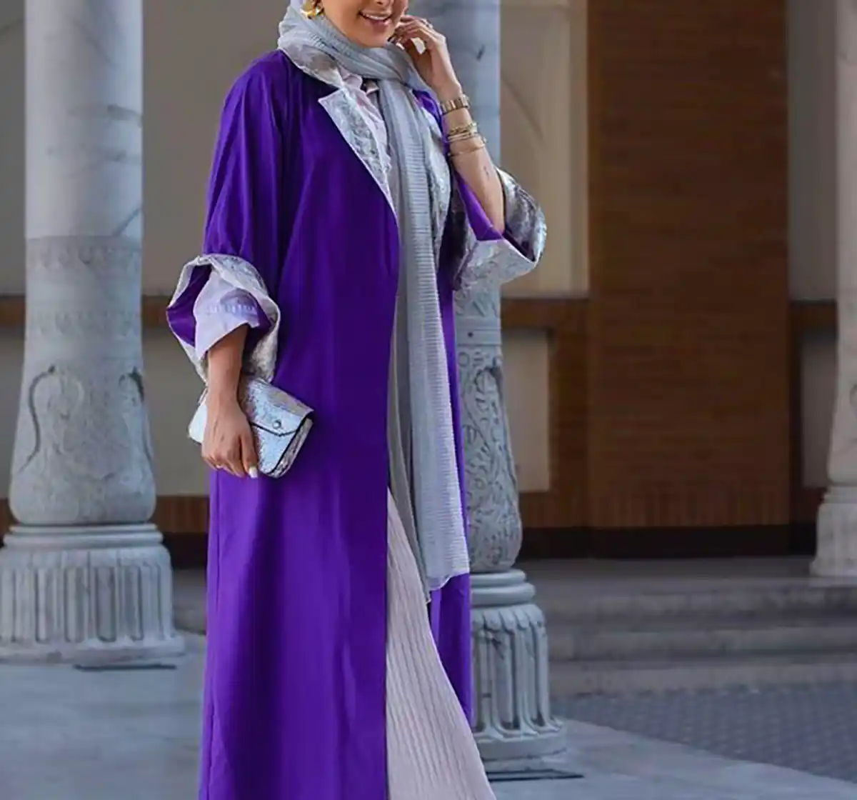 مانتو بنفش شیک