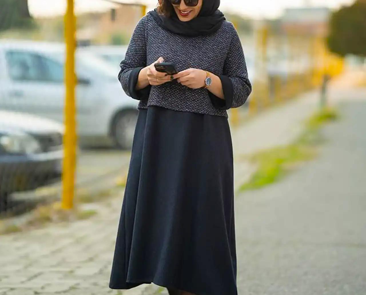 مانتو کتی مشکی پاییزی