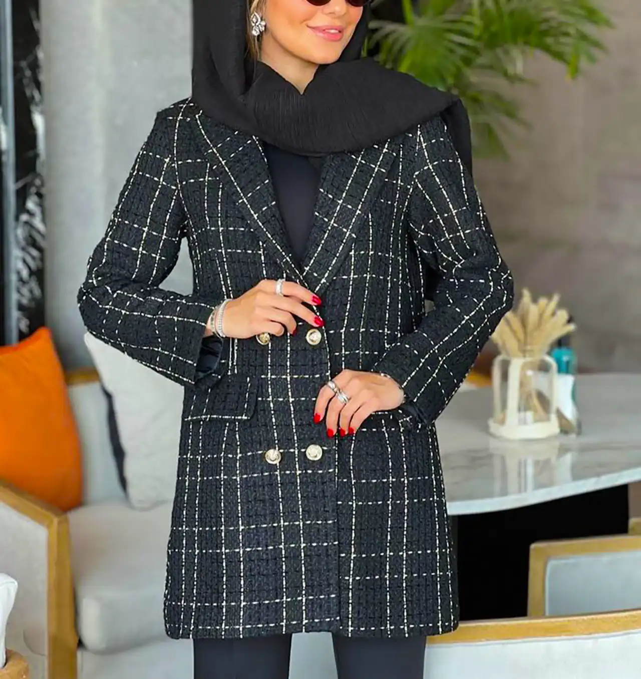 مانتو کتی مشکی پاییزی