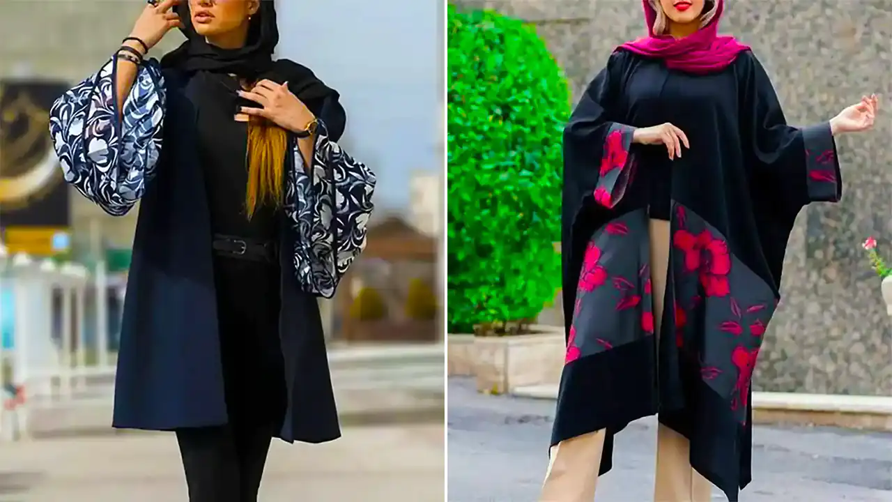 مانتو مشکی مجلسی