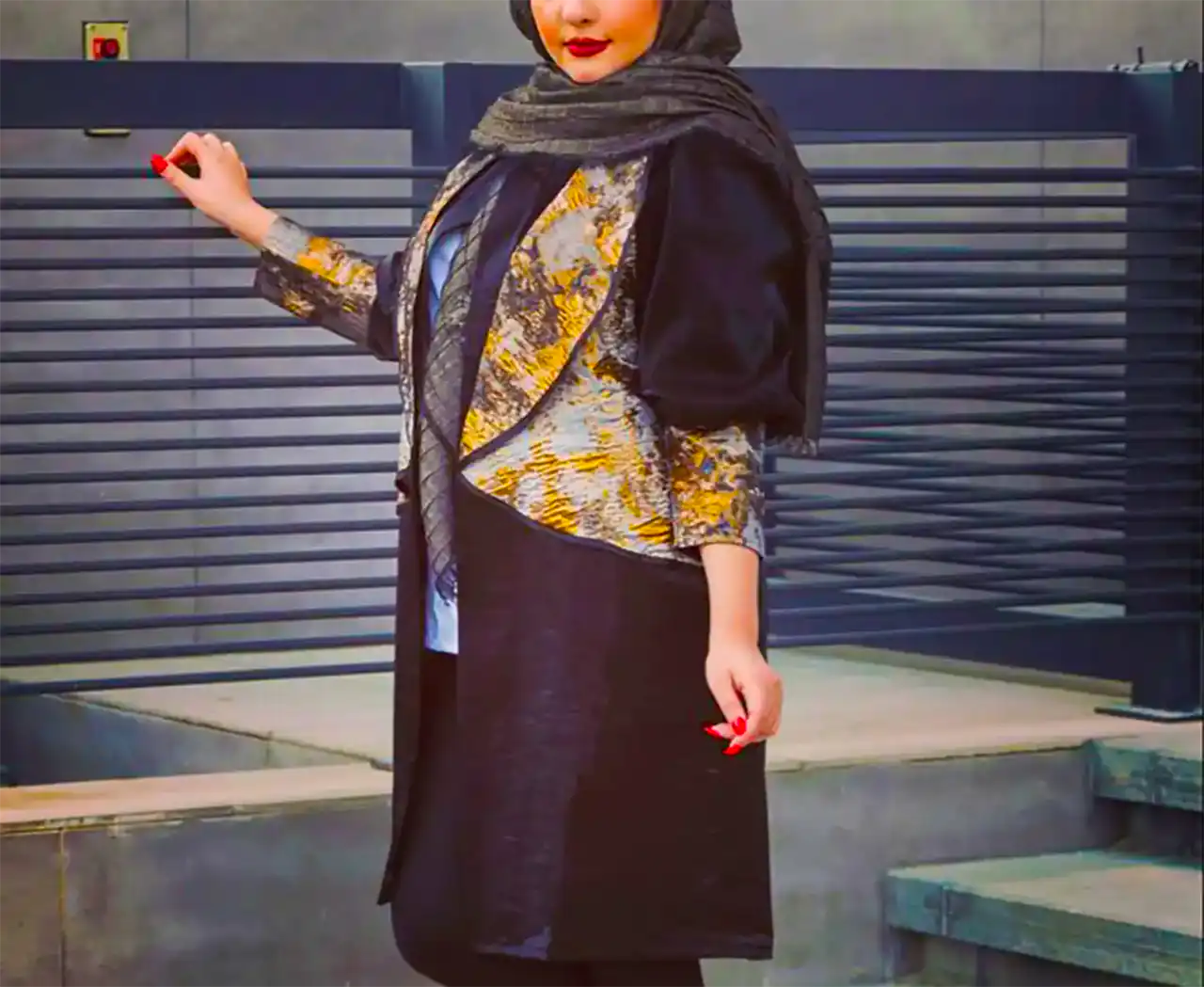 مانتو مشکی مجلسی