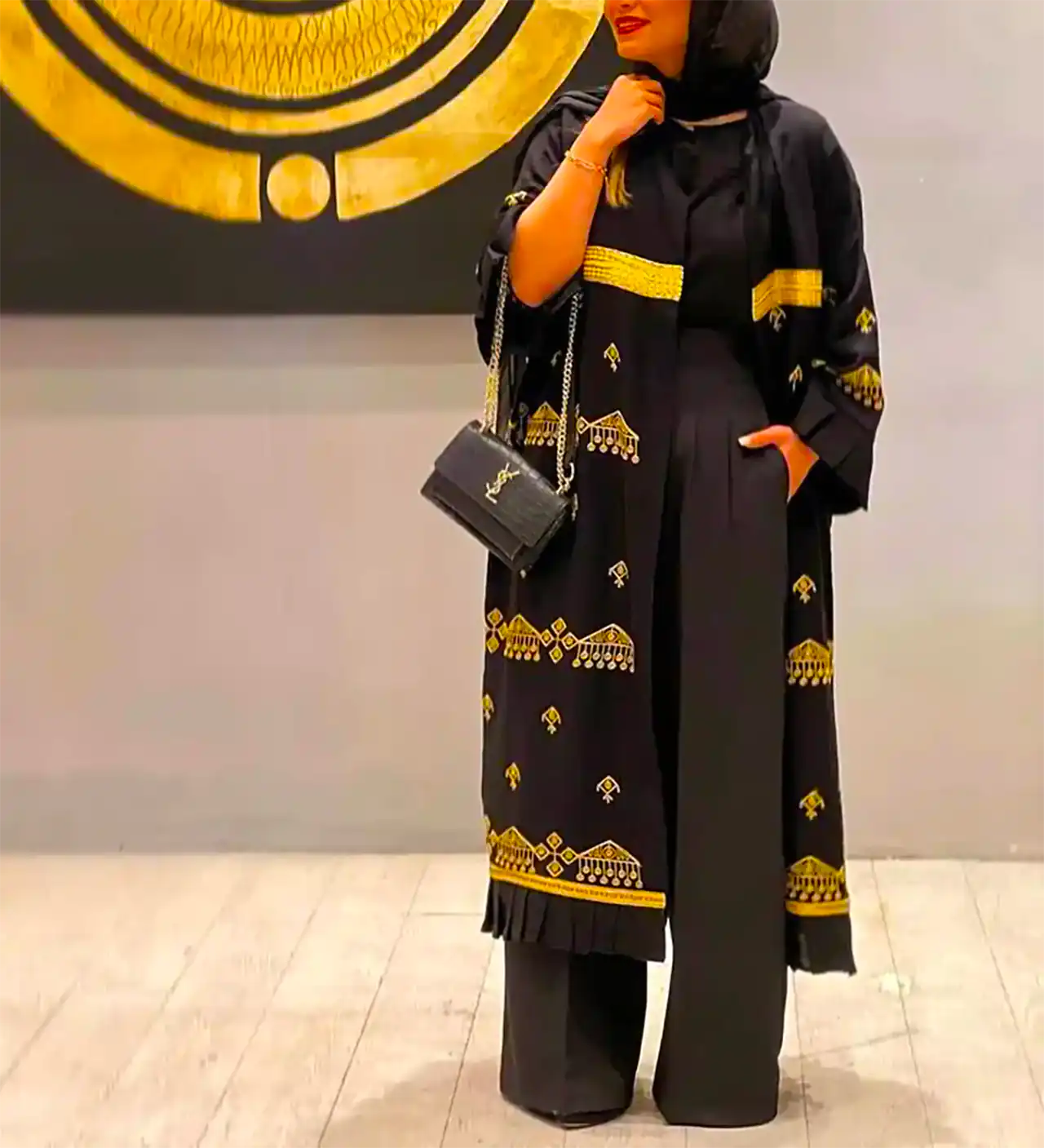 مانتو مشکی مجلسی