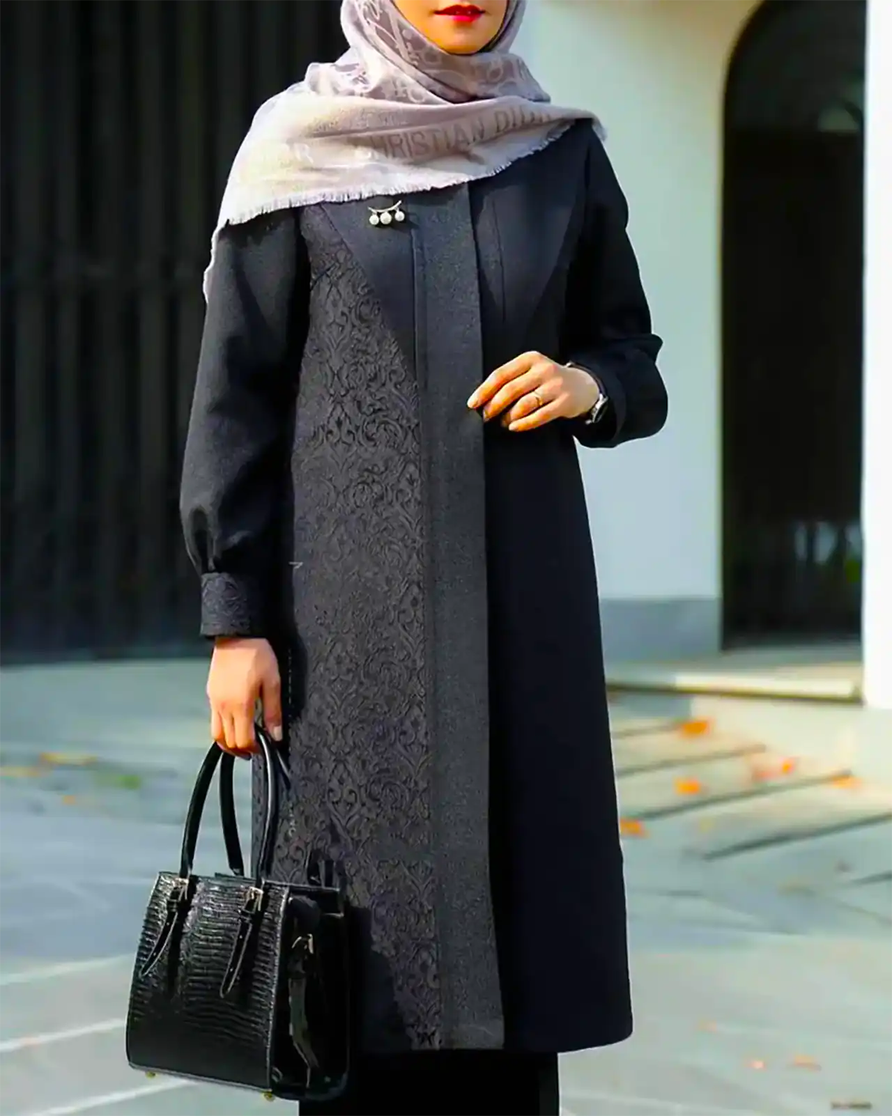 مانتو مشکی مجلسی