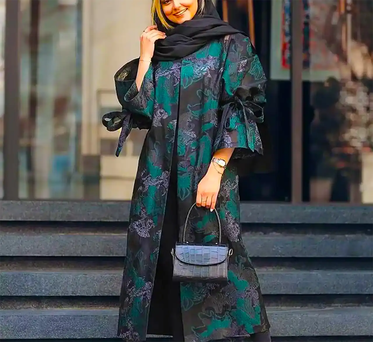 مانتو مشکی مجلسی