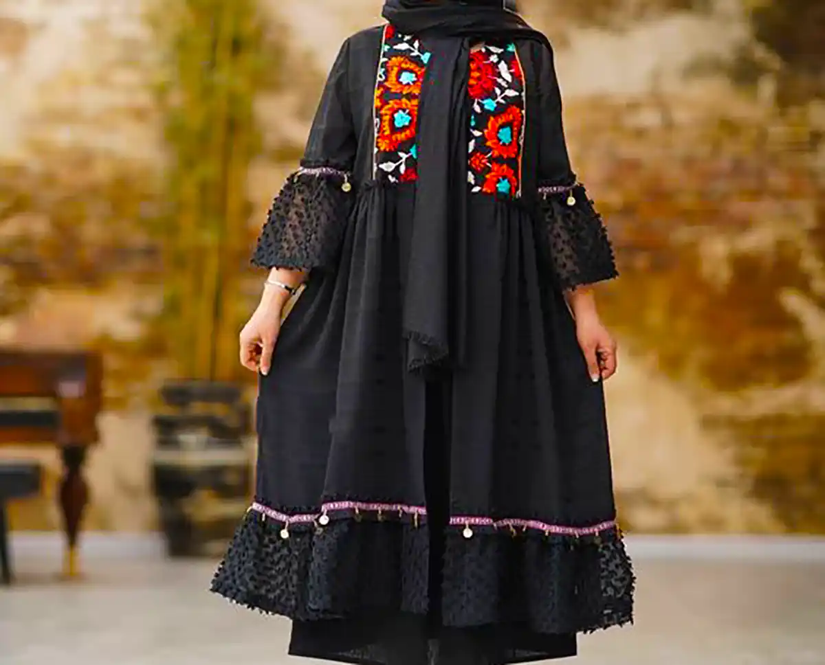 مانتو مشکی شیک