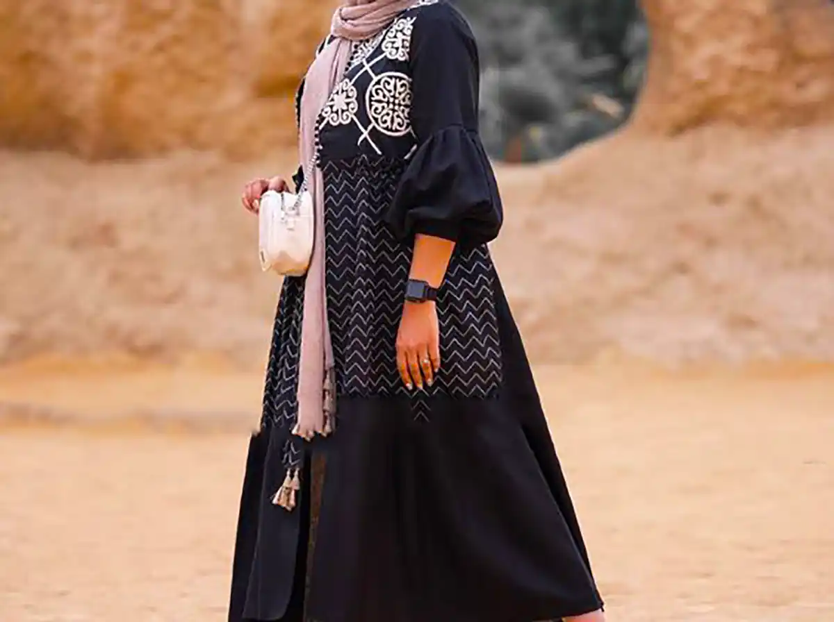 مانتو مشکی شیک