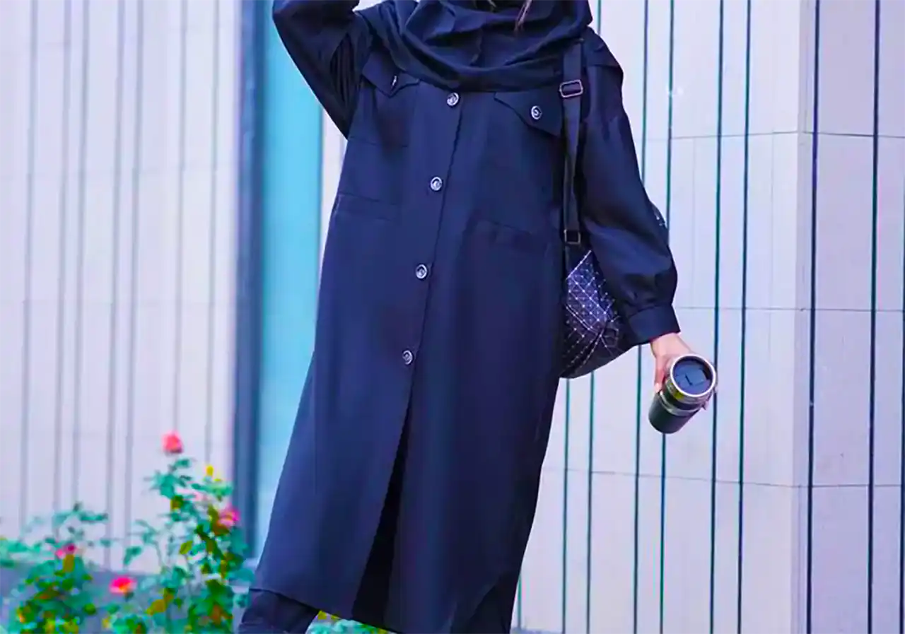 مانتو پاییزی مناسب دانشگاه