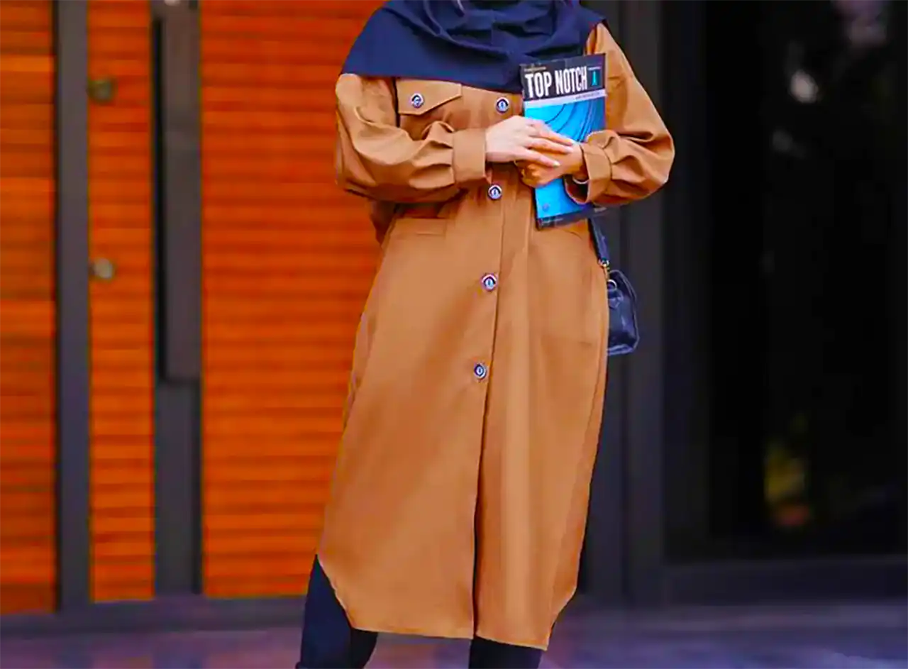 مانتو پاییزی مناسب دانشگاه