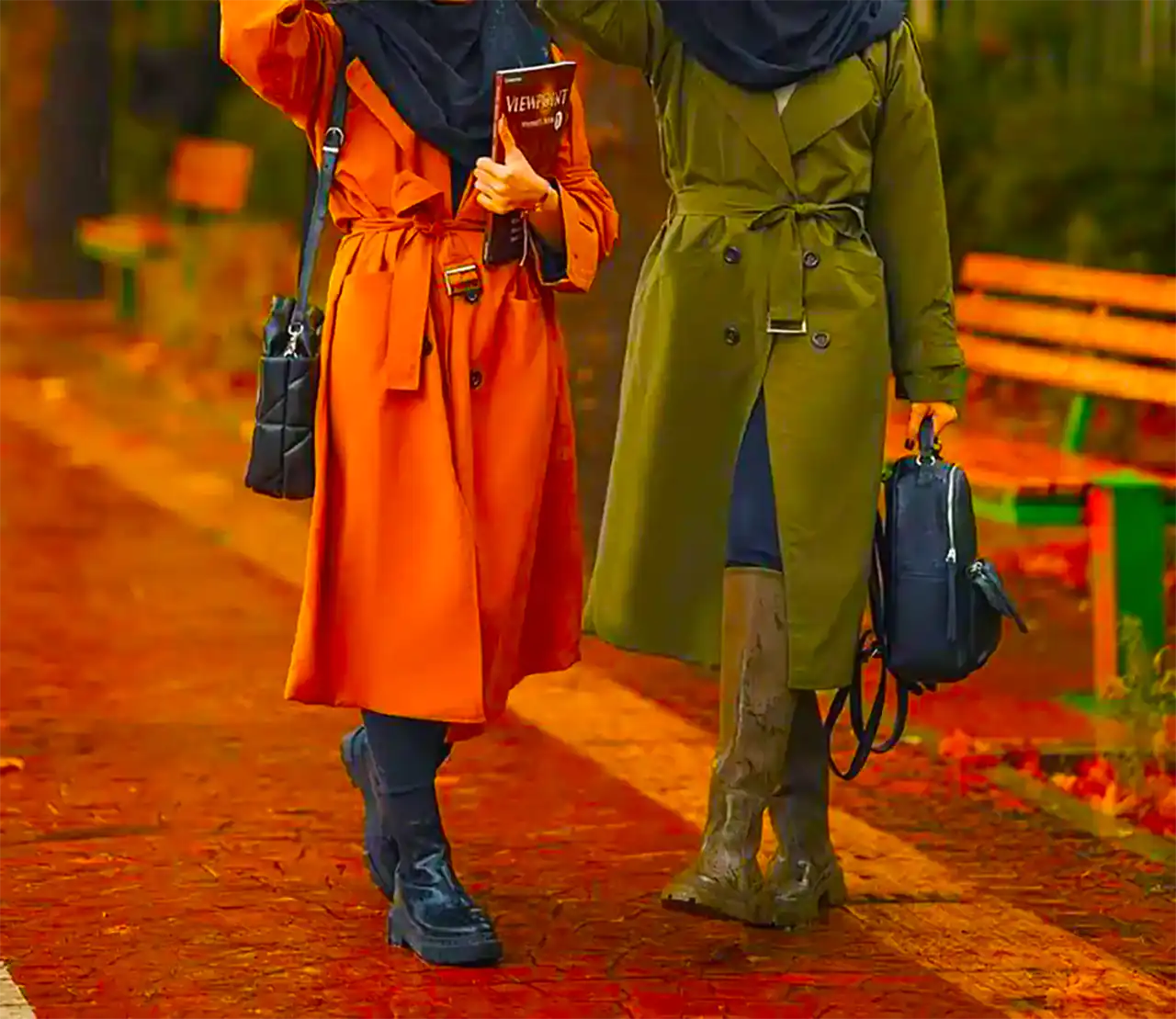 مانتو پاییزی مناسب دانشگاه