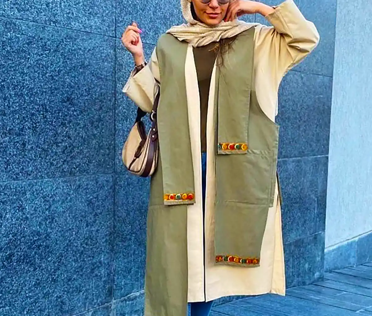 مانتو سبز زنانه شیک