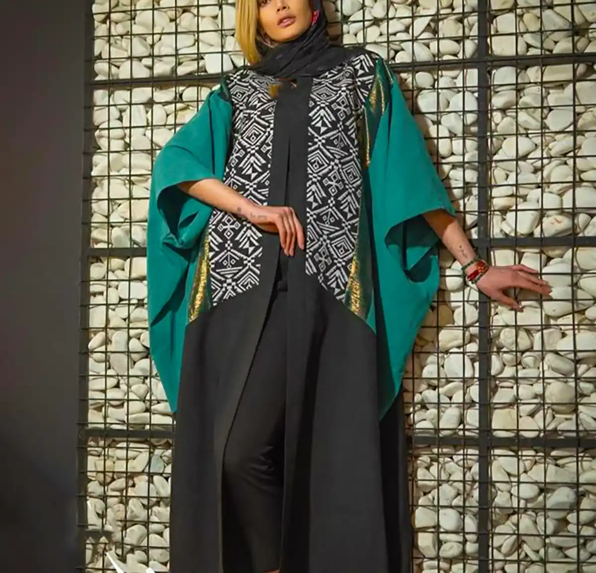 مانتو سبز زنانه شیک