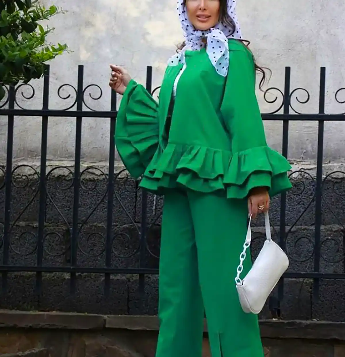 مانتو سبز زنانه شیک