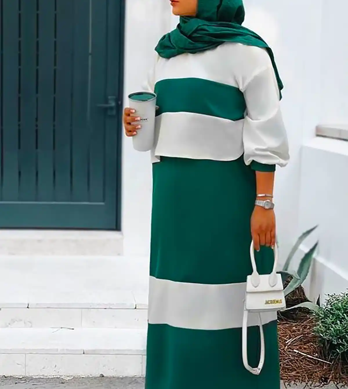 مانتو سبز زنانه شیک