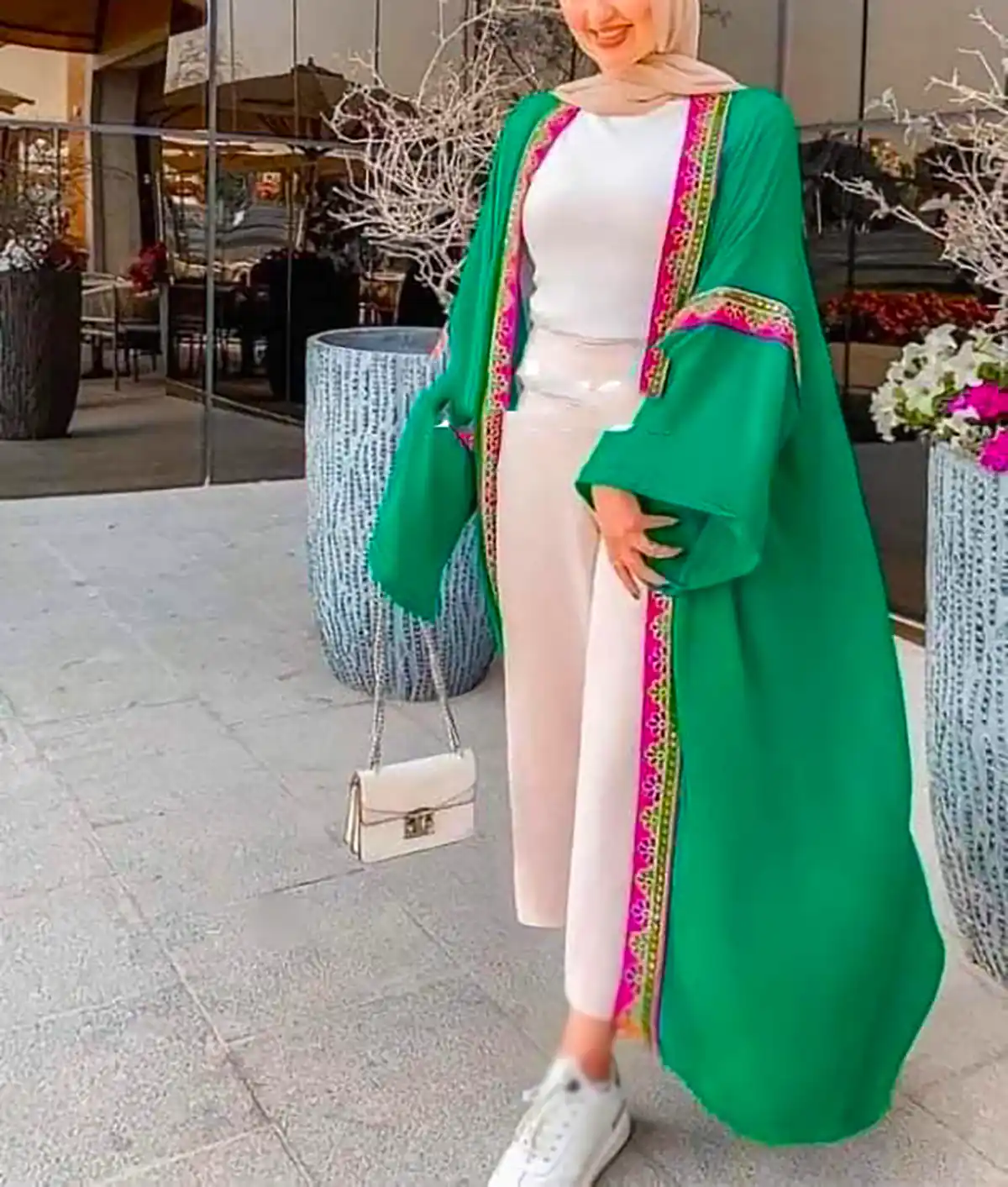 مانتو سبز زنانه شیک
