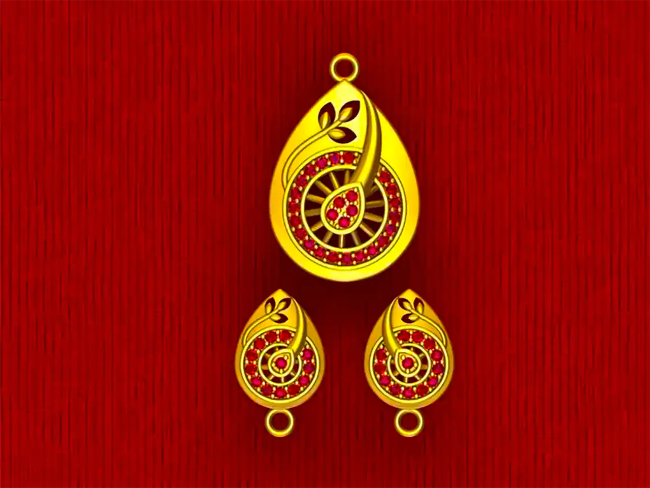 نیم ست طلا اقتصادی شیک