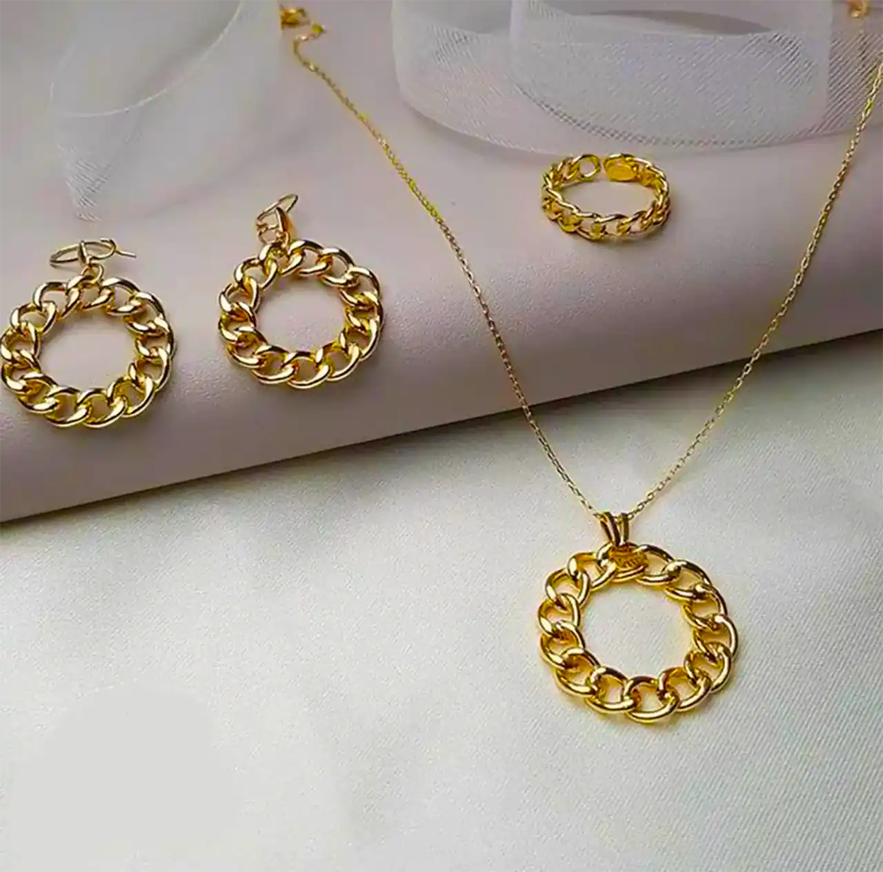 نیم ست طلا اقتصادی شیک