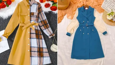 پیراهن بلند پاییزه