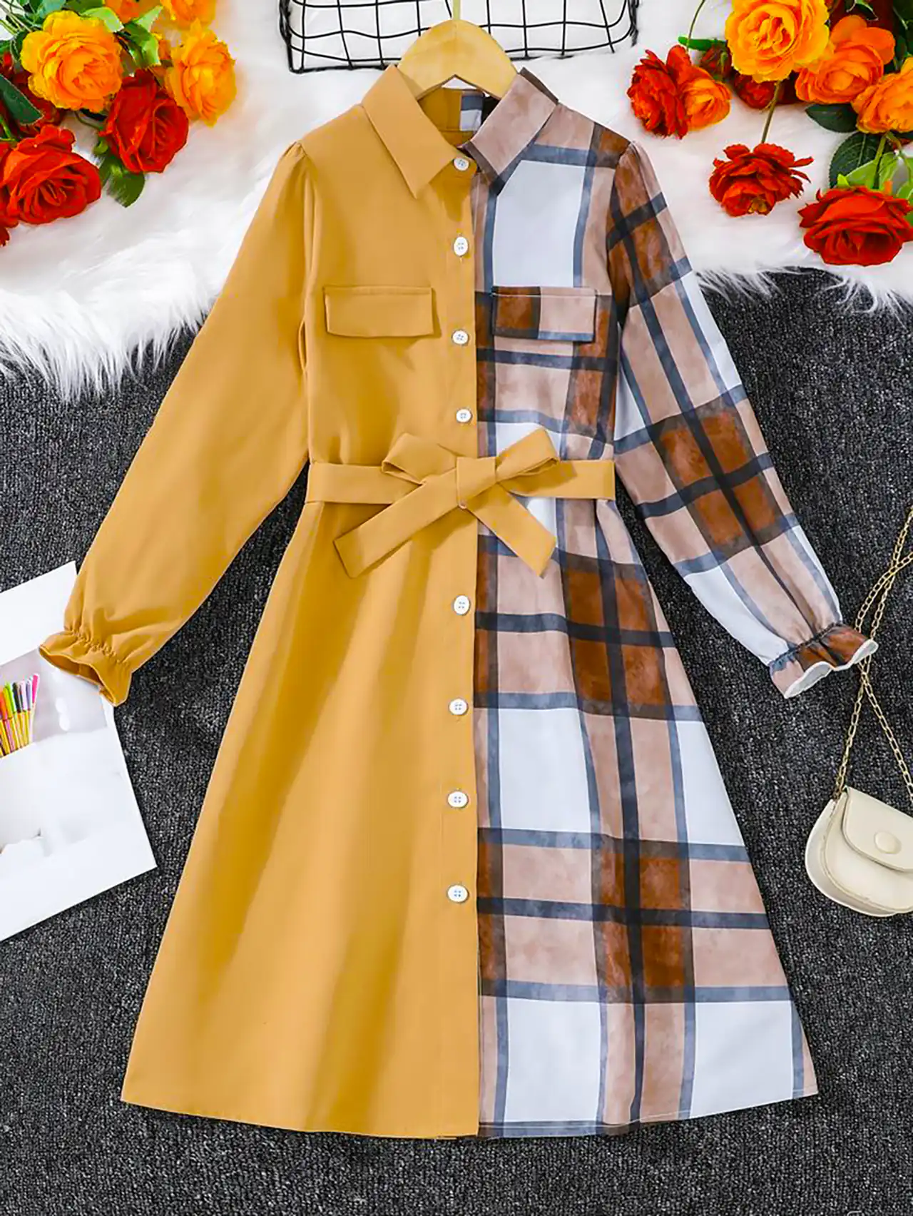 پیراهن بلند پاییزه