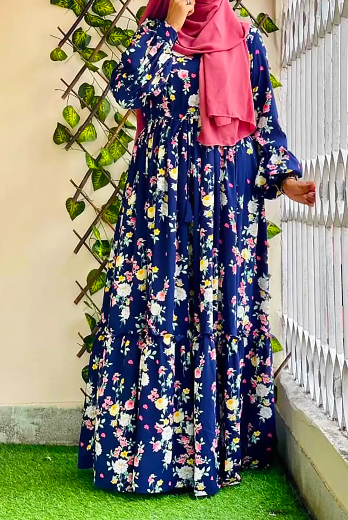 پیراهن فلورال بلند