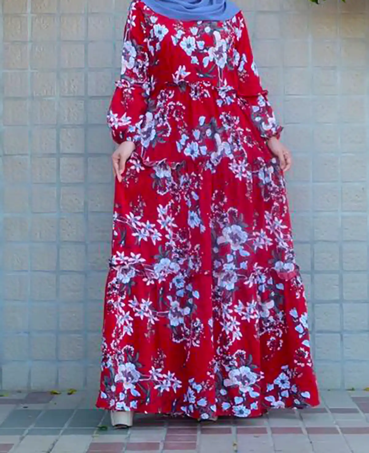 پیراهن فلورال بلند