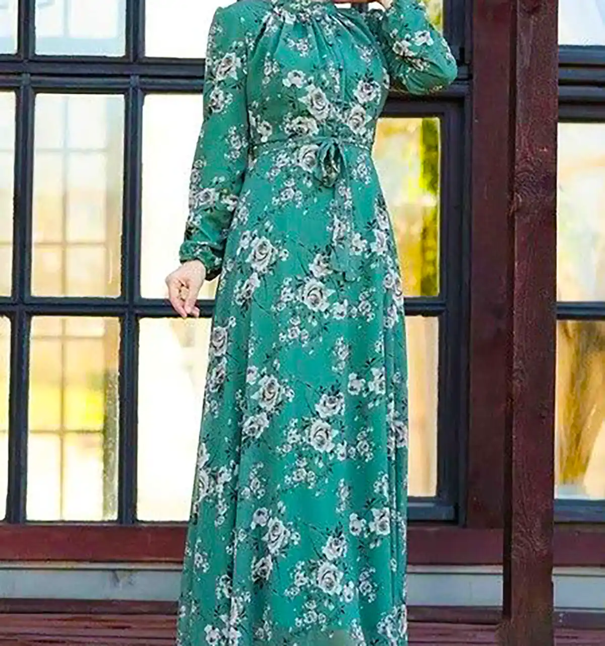 پیراهن فلورال بلند