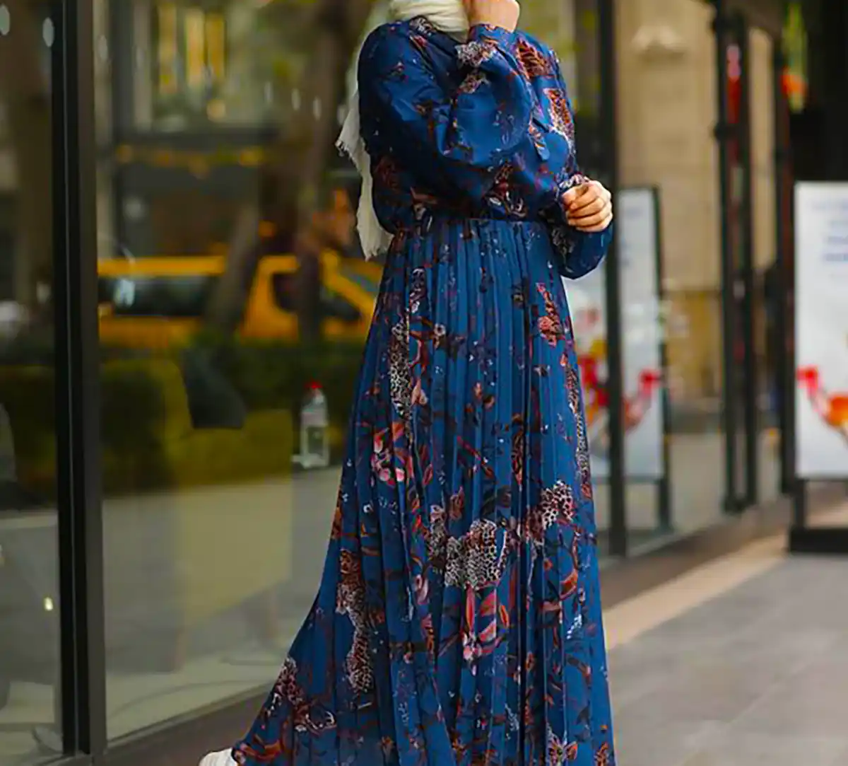 پیراهن فلورال بلند