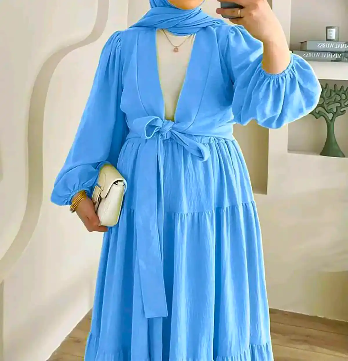 پیراهن ساحلی آبی جدید