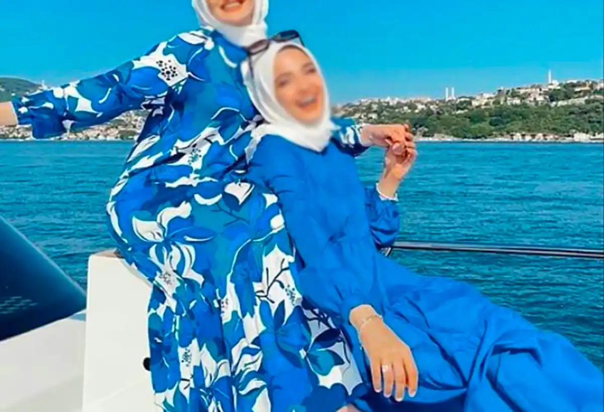 پیراهن ساحلی آبی جدید