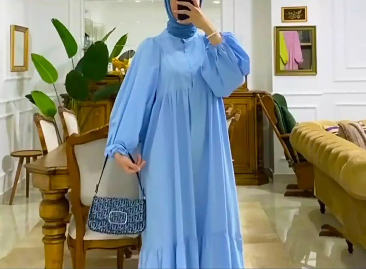 پیراهن ساحلی آبی جدید
