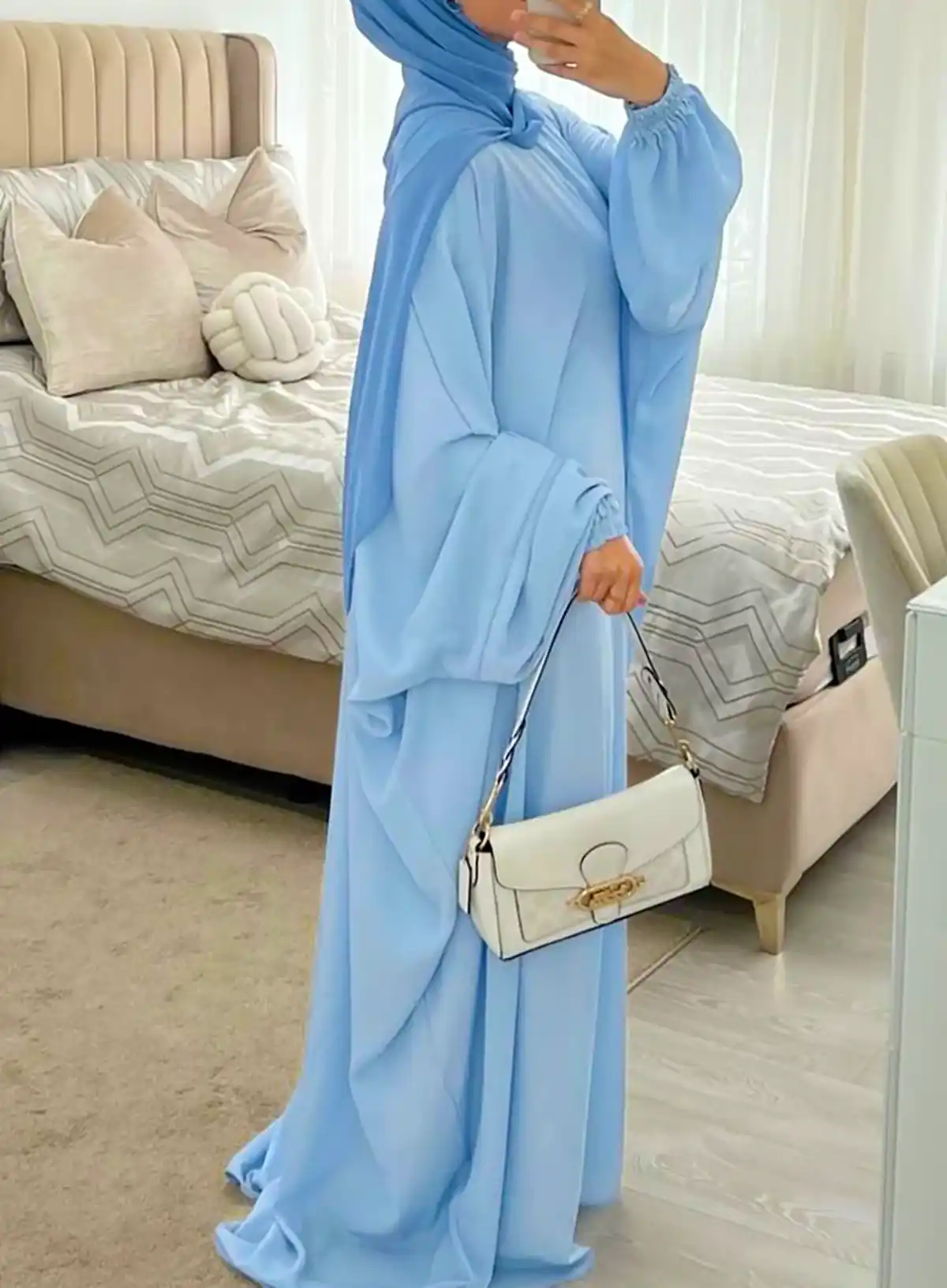 پیراهن ساحلی آبی جدید