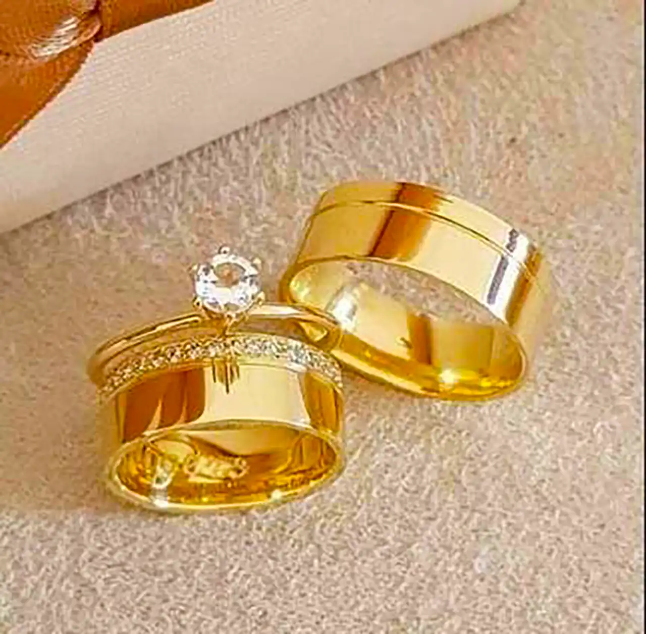 ست حلقه ازدواج طلا