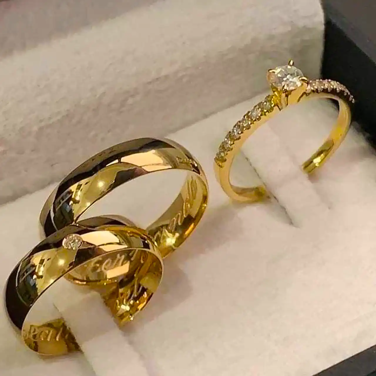 ست حلقه ازدواج طلا