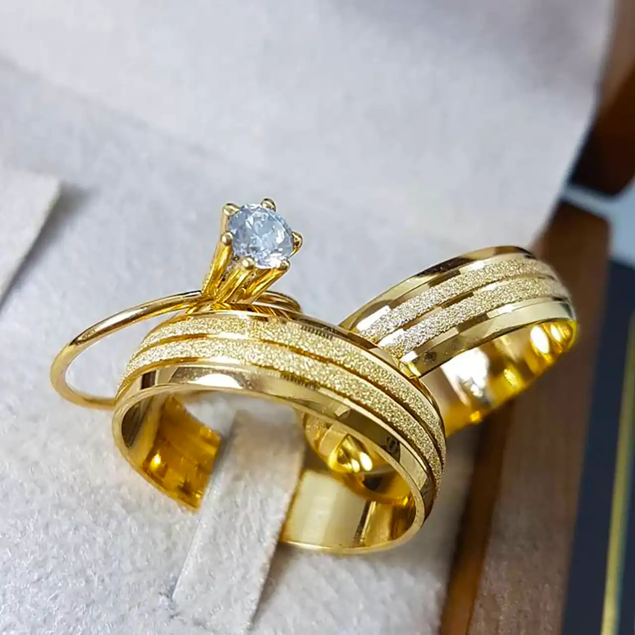 ست حلقه ازدواج طلا