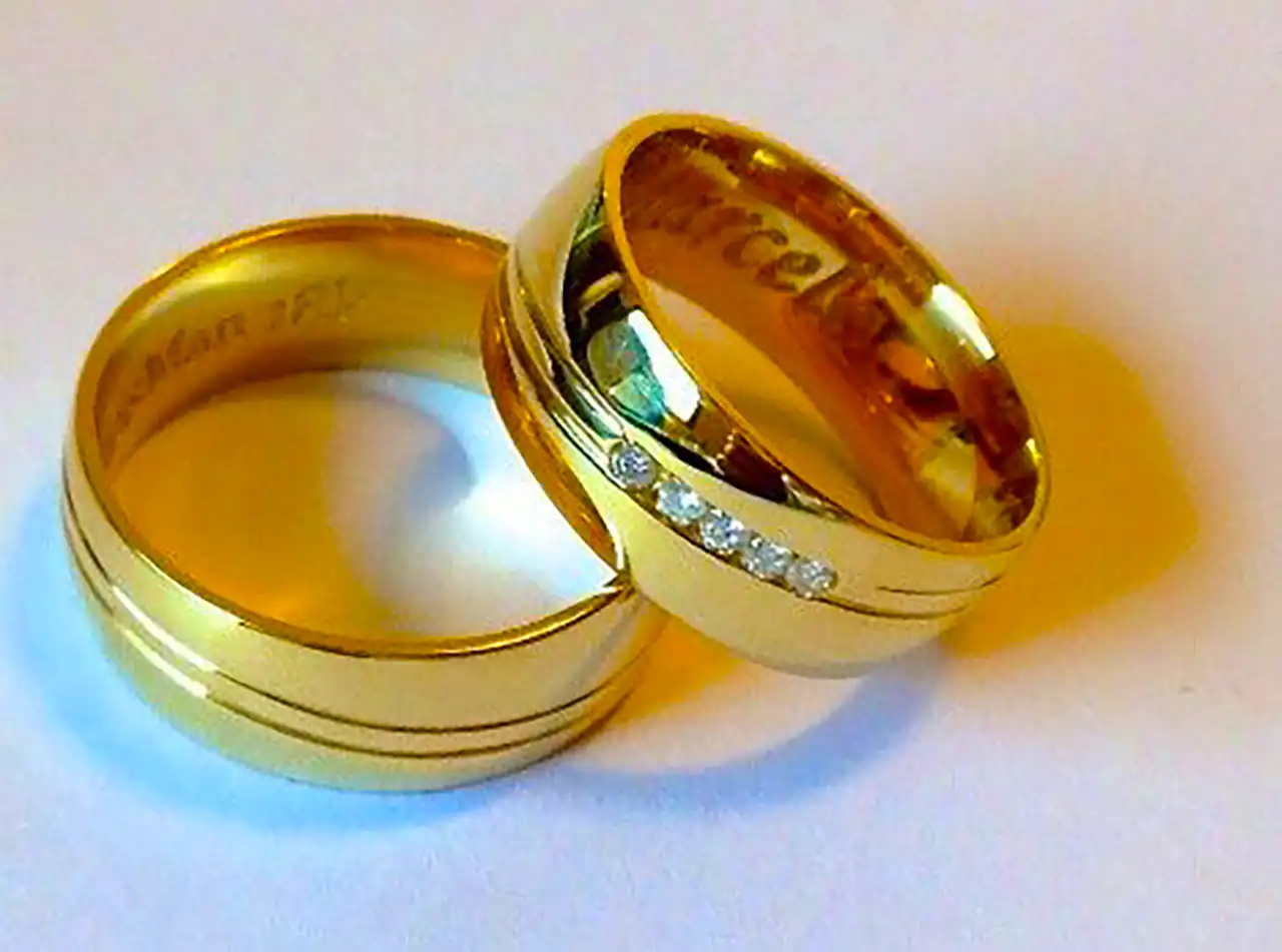 ست حلقه ازدواج طلا