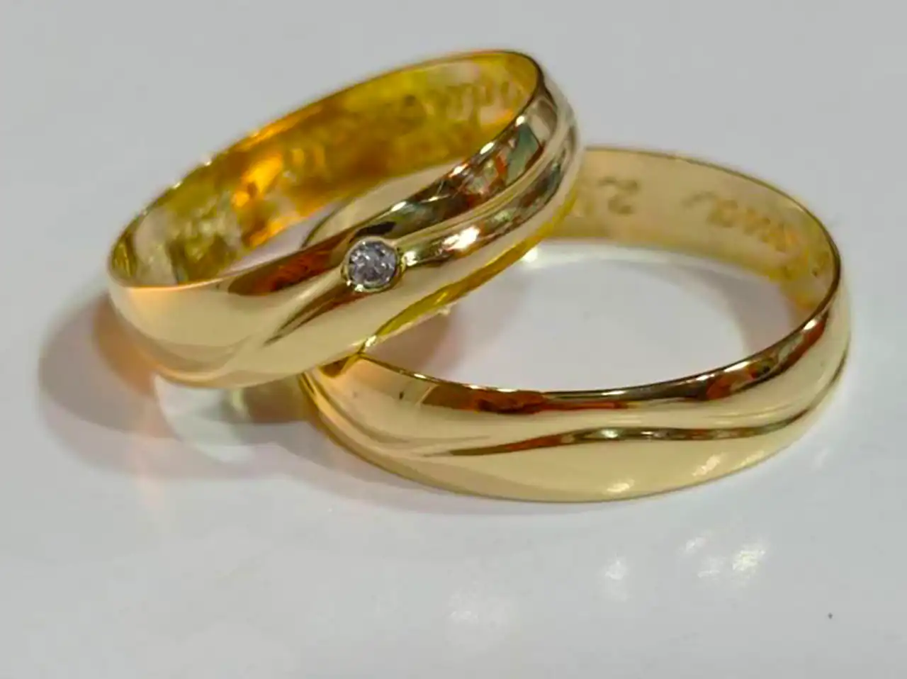 ست حلقه ازدواج طلا