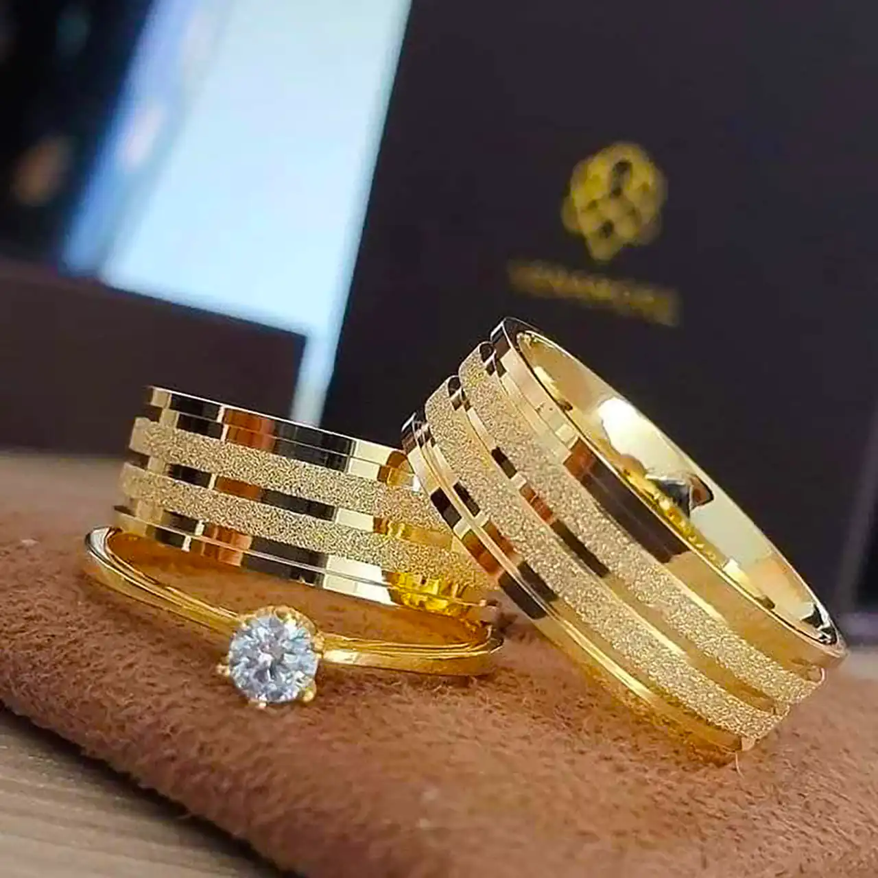 ست حلقه ازدواج طلا