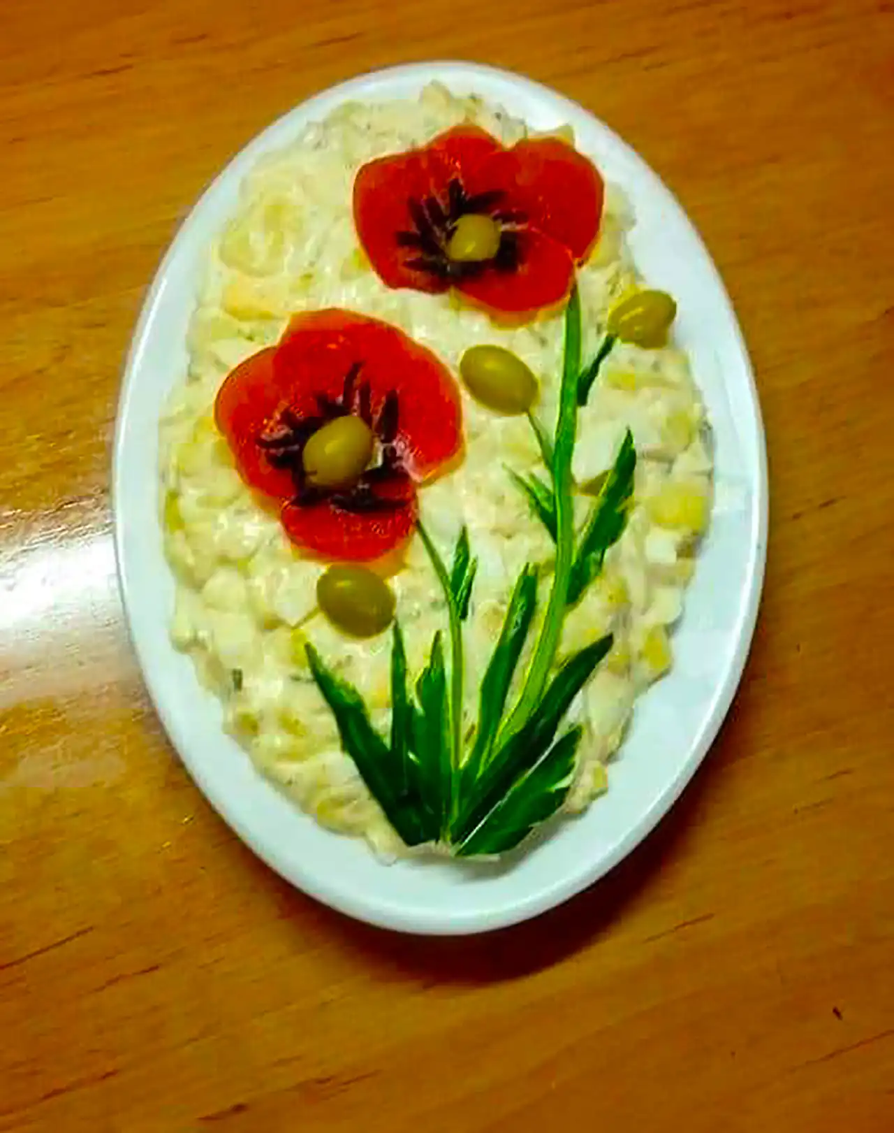 تزئین سالاد الویه