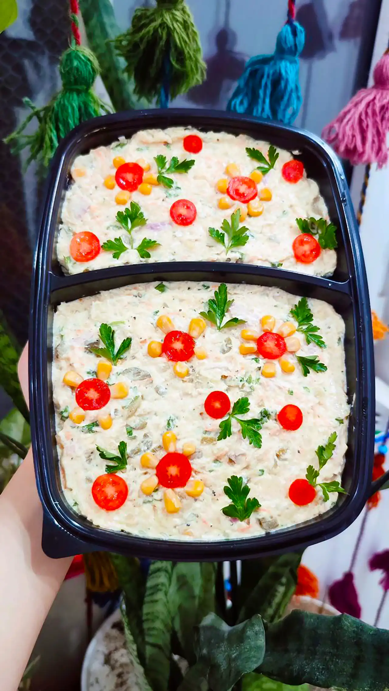 تزئین سالاد الویه