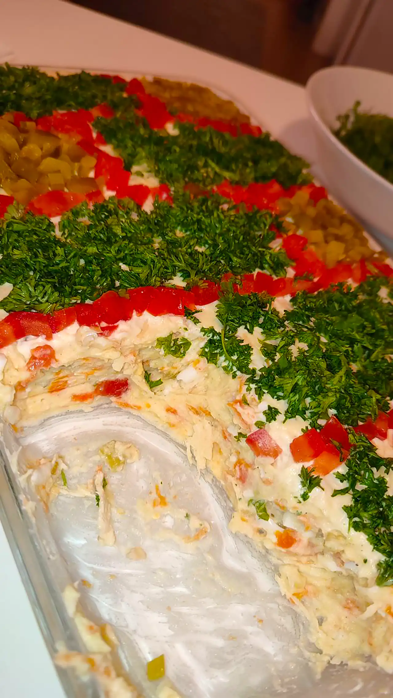 تزئین سالاد الویه