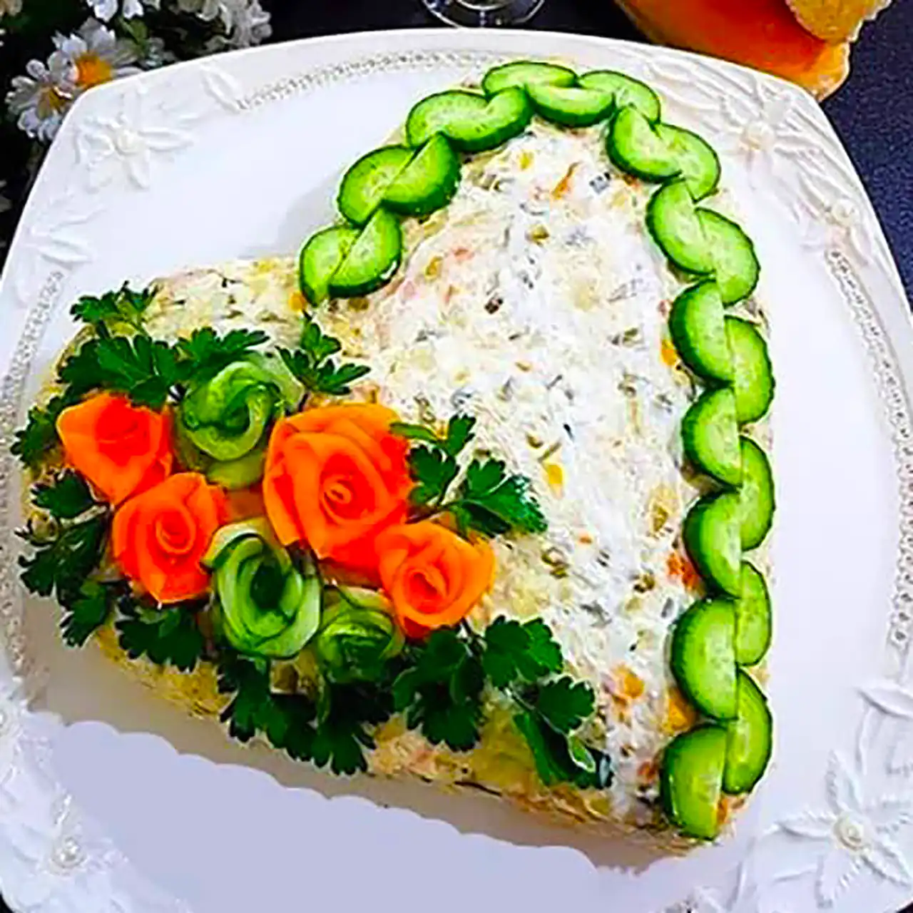 تزئین سالاد الویه