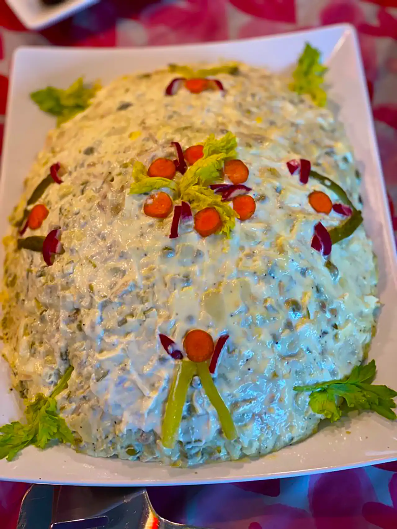 تزئین سالاد الویه