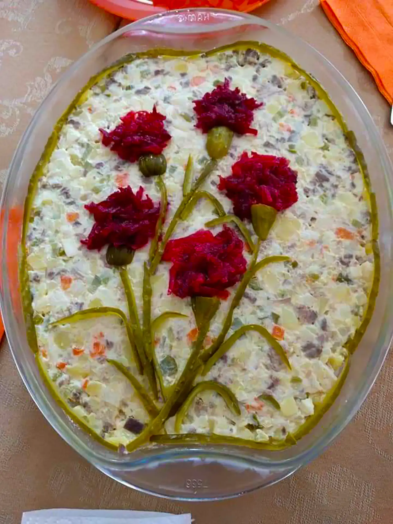 تزئین سالاد الویه